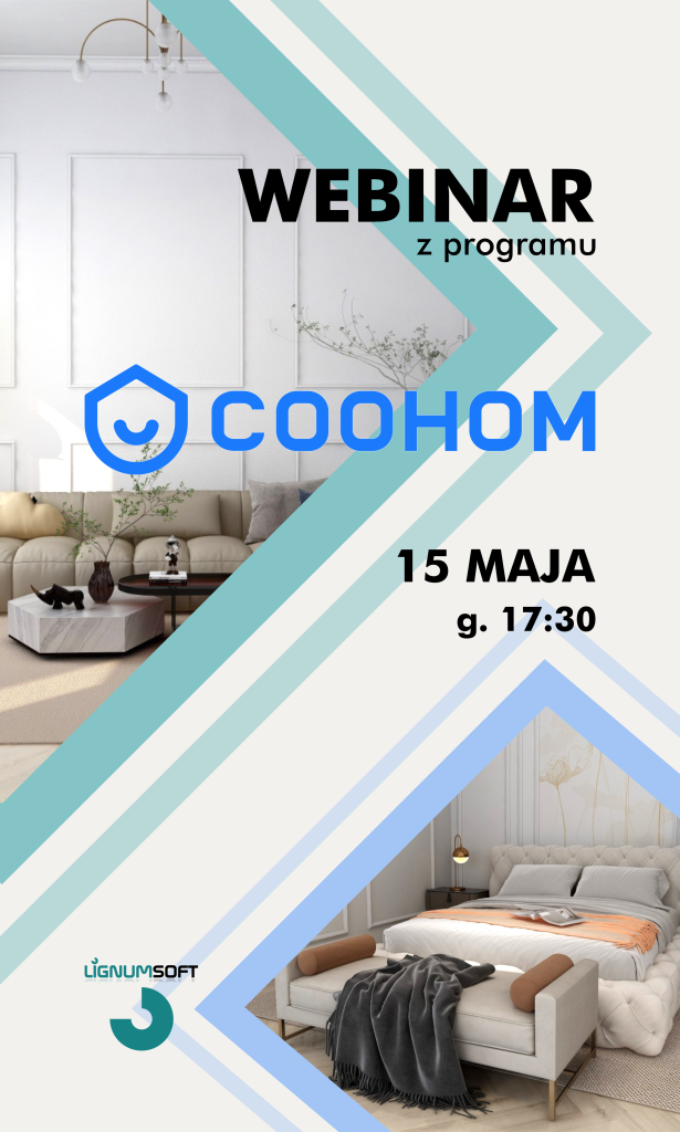 BEZPŁATNY webinar pokazujący możliwości programu Coohom 15 maja o 17:30